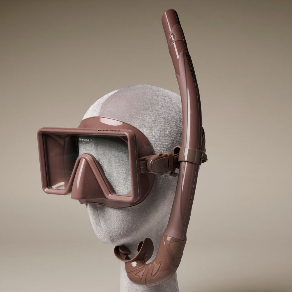Barbados Dive Mask and Snorkel - CHOCOLATE