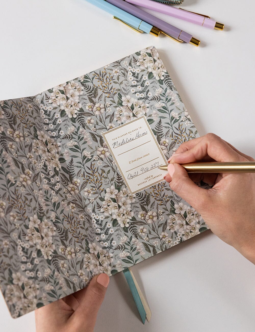 2026 Weekly Planner Notebook - Ivory Garden