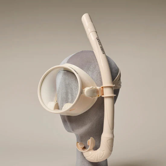 Dive Mask and Snorkel Set - Cream