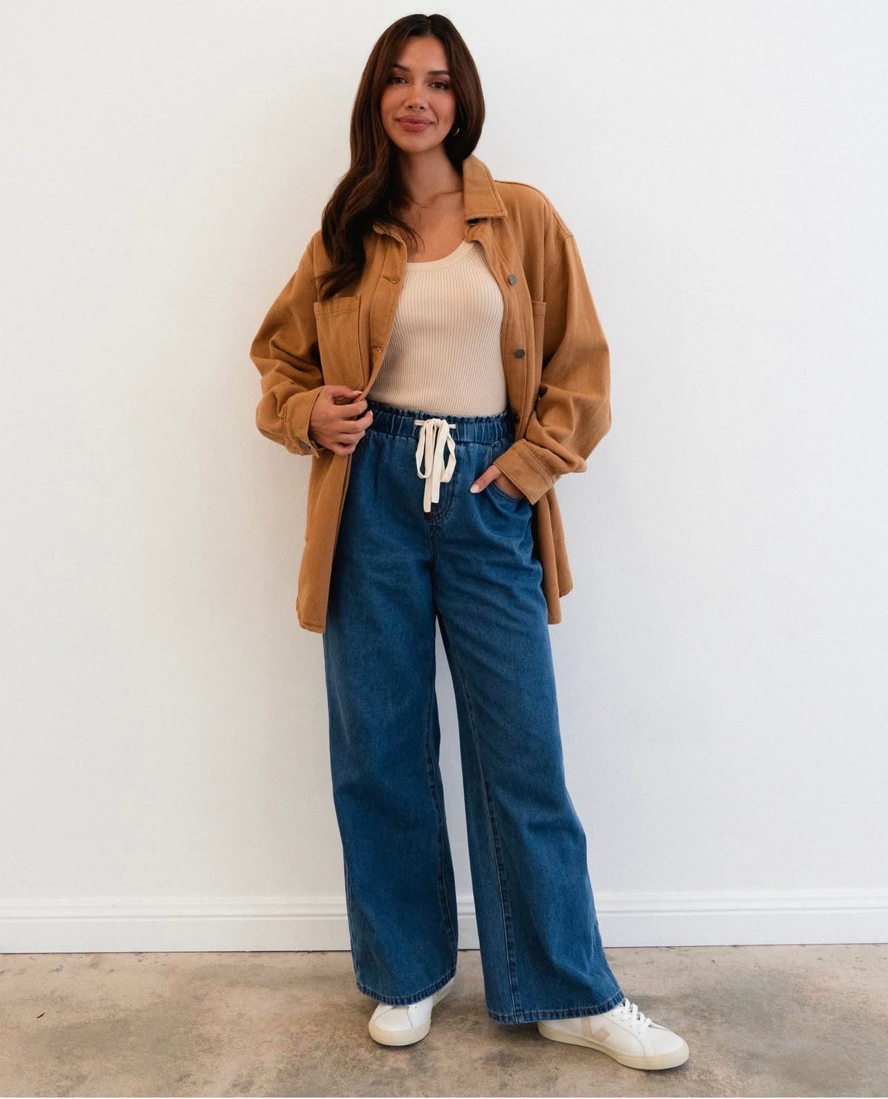 Denim Jacket - Camel