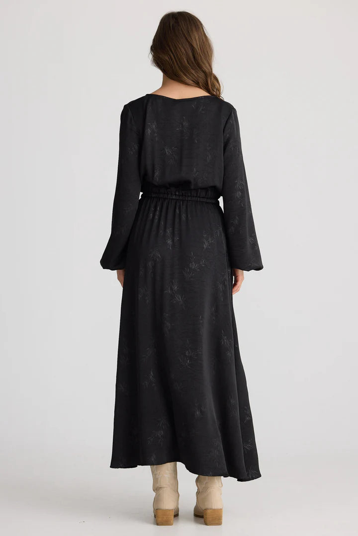 Aries Dress - Black Jacquard