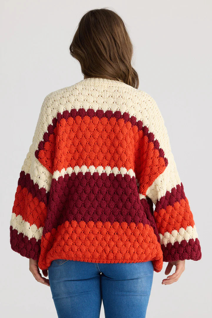 Airlie Knit - Berry Stripe