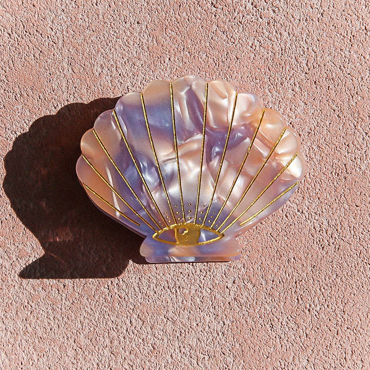 Pink/Purple Shell Clip
