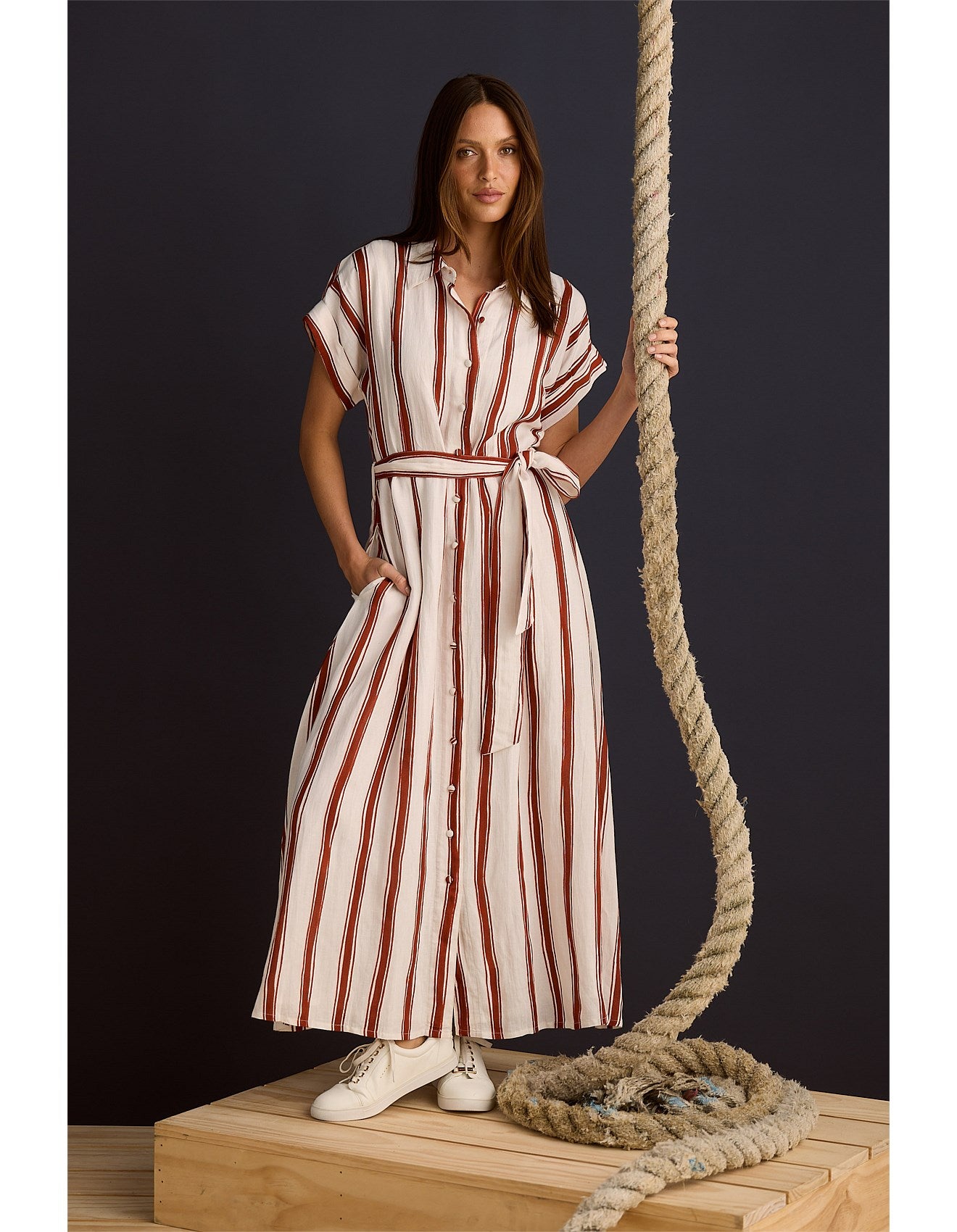 Cordelia Dress - Drifter Stripe