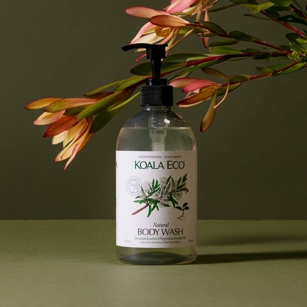 Natural Body Wash - Rosalina & Peppermint: 500ml