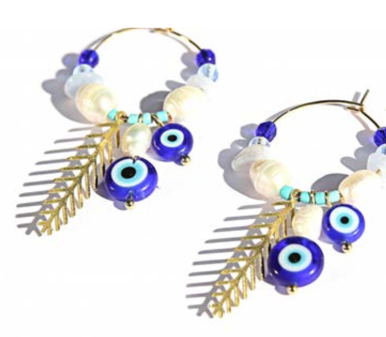 Evil Eye Hoops