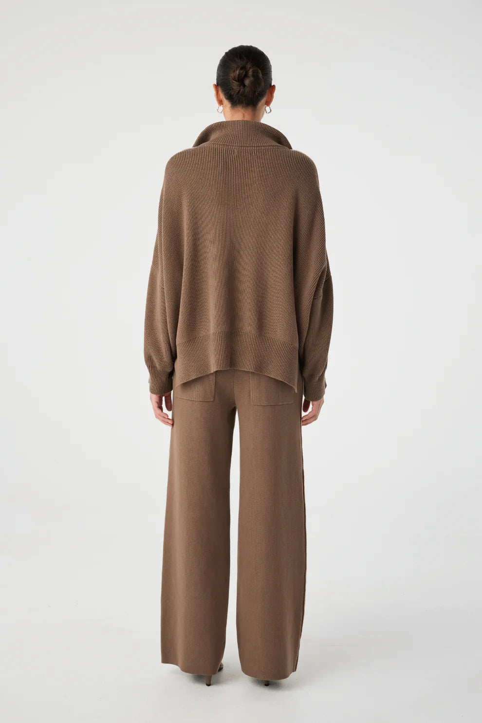 Milan Zip Sweater - Cacao