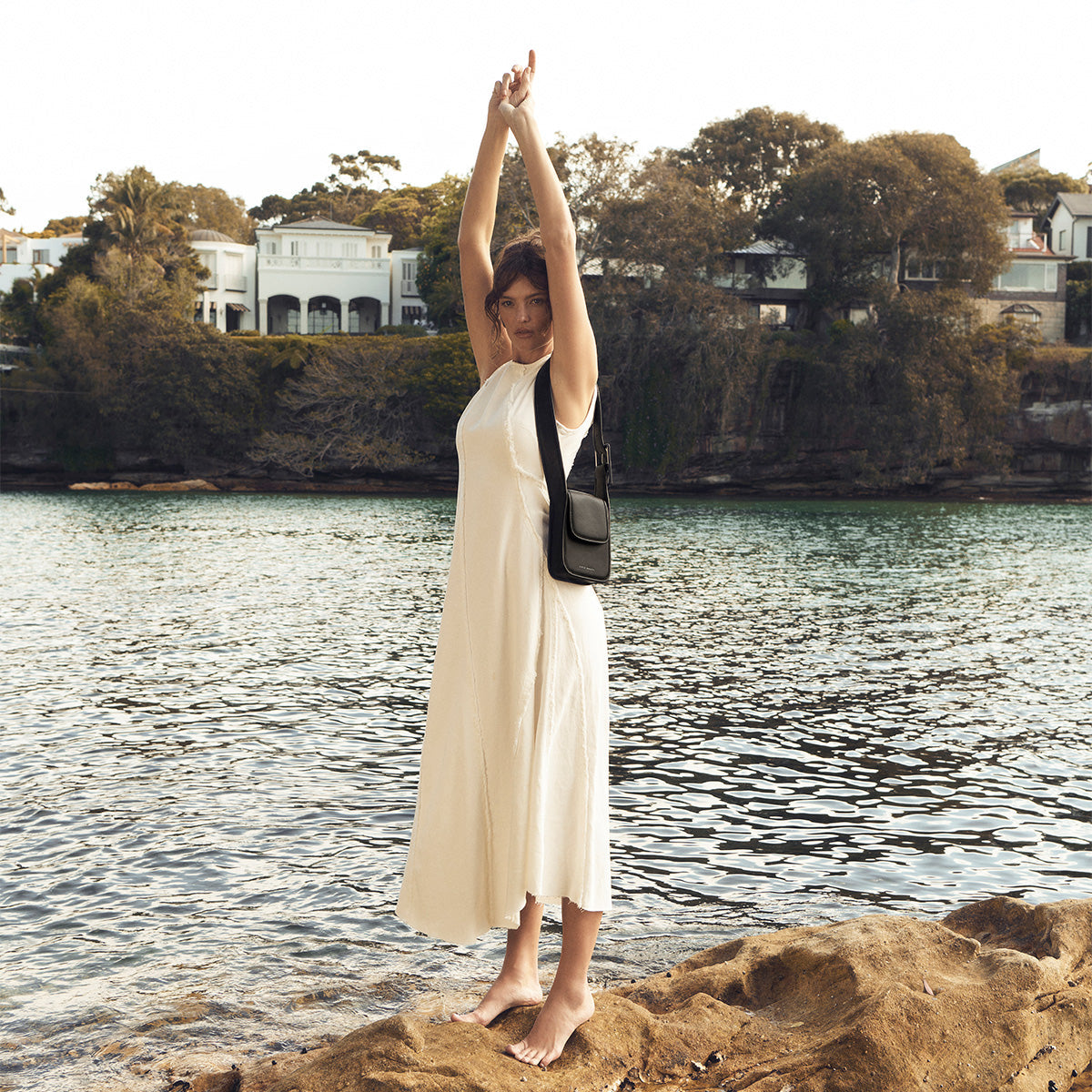 Perplex Leather Bag - Black