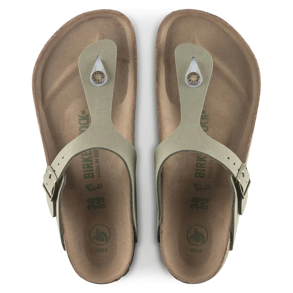 Gizeh BirkiBuc/Microfibre Earthy Faded Khaki Vegan Sandals