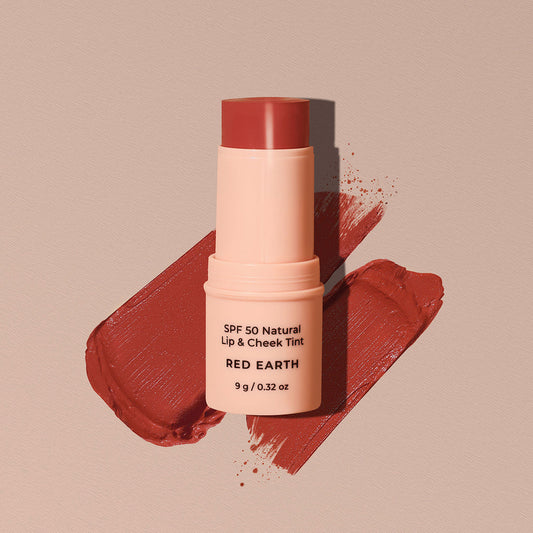 SPF 50 Natural Lip & Cheek Tint - Red Earth