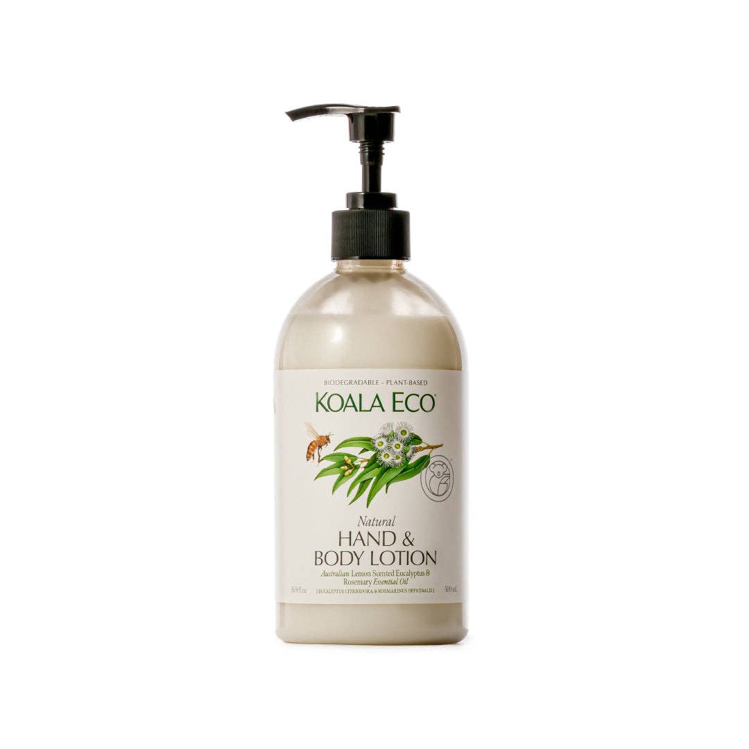 Hand & Body Lotion - Lemon Scented Eucalyptus & Rosemary: 500mL