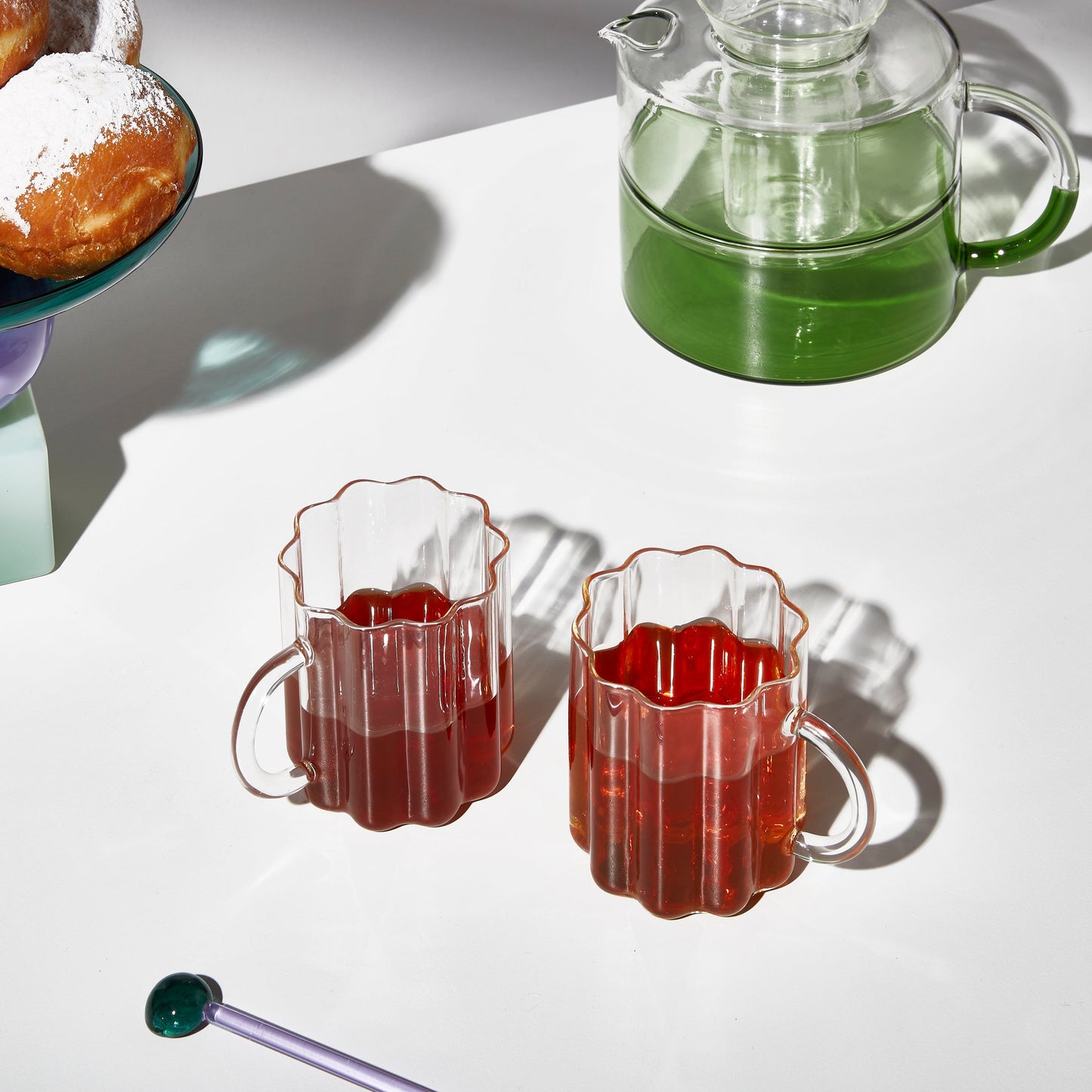 Wave Mug - Set of 2 Clear