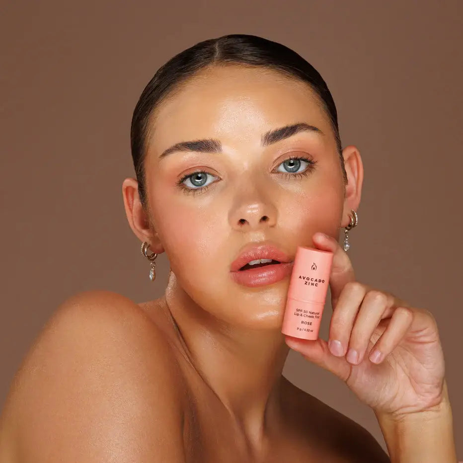 SPF 50 Natural Lip & Cheek Tint: Rose