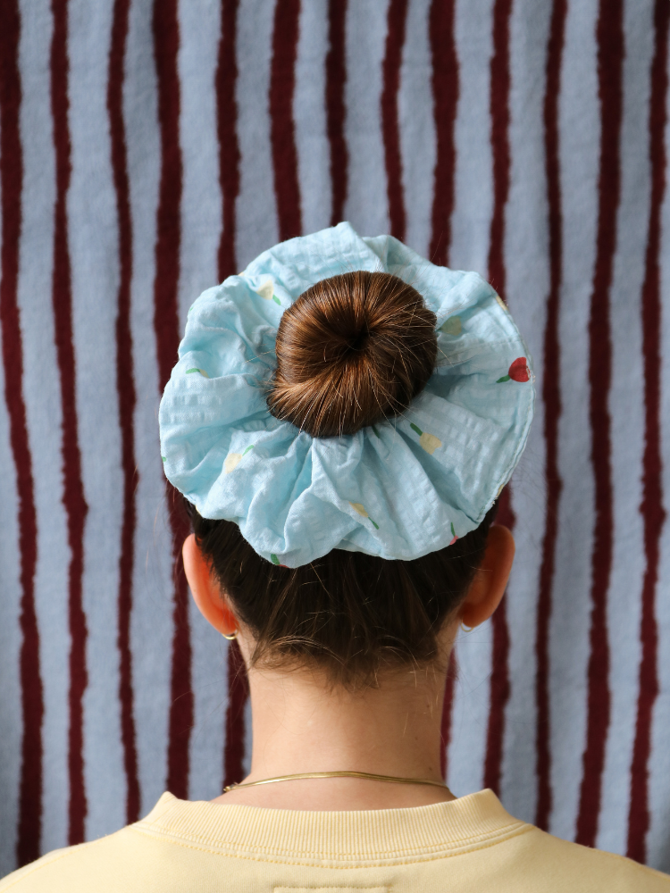 Forget Me Not Scrunchie in Sky