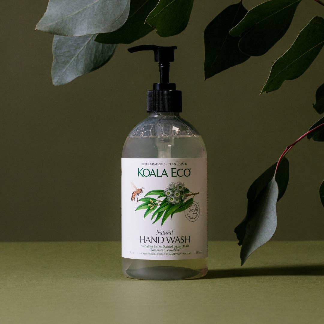 Natural Hand Wash - Lemon-Scented Eucalyptus and Rosemary: 500ml
