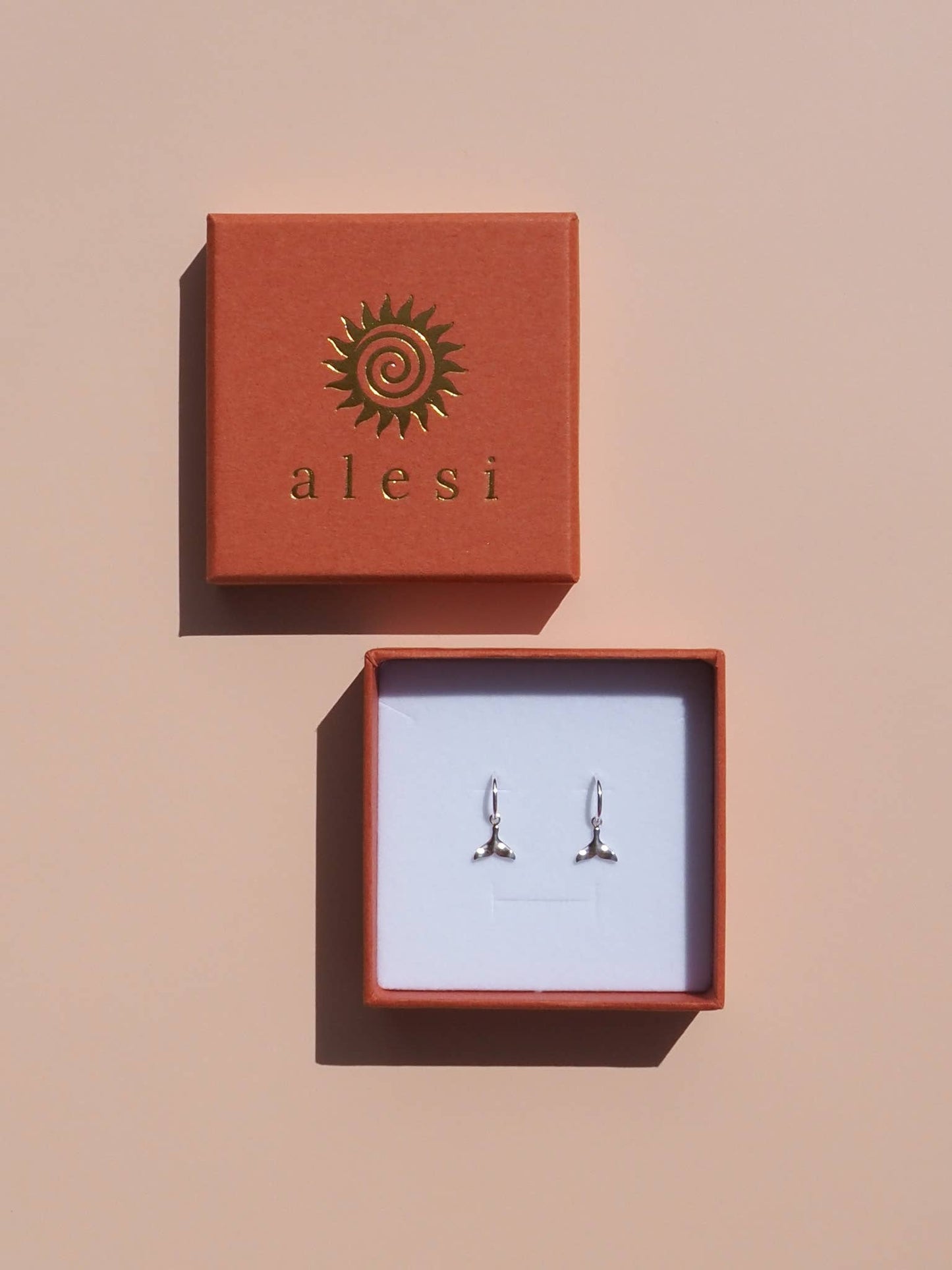 Whale Tail Earrings Silver Earrings