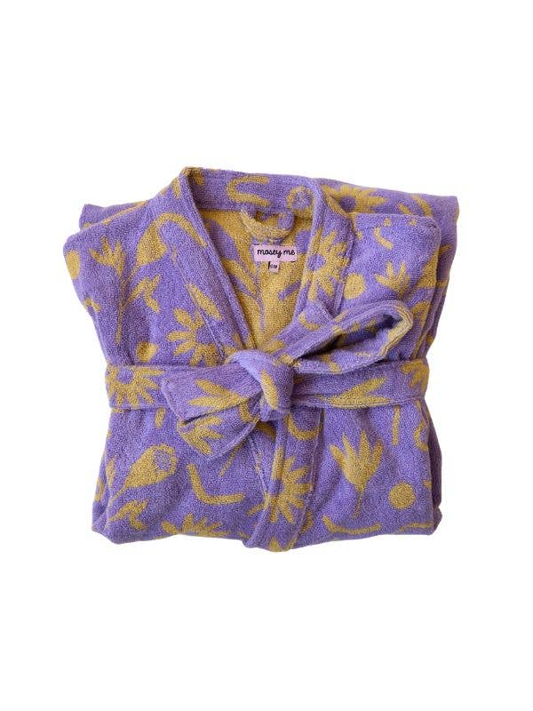 Floral Dreams Terry Robe: L/XL
