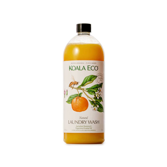 Natural Laundry Wash - Mandarin & Peppermint: 1L Refill