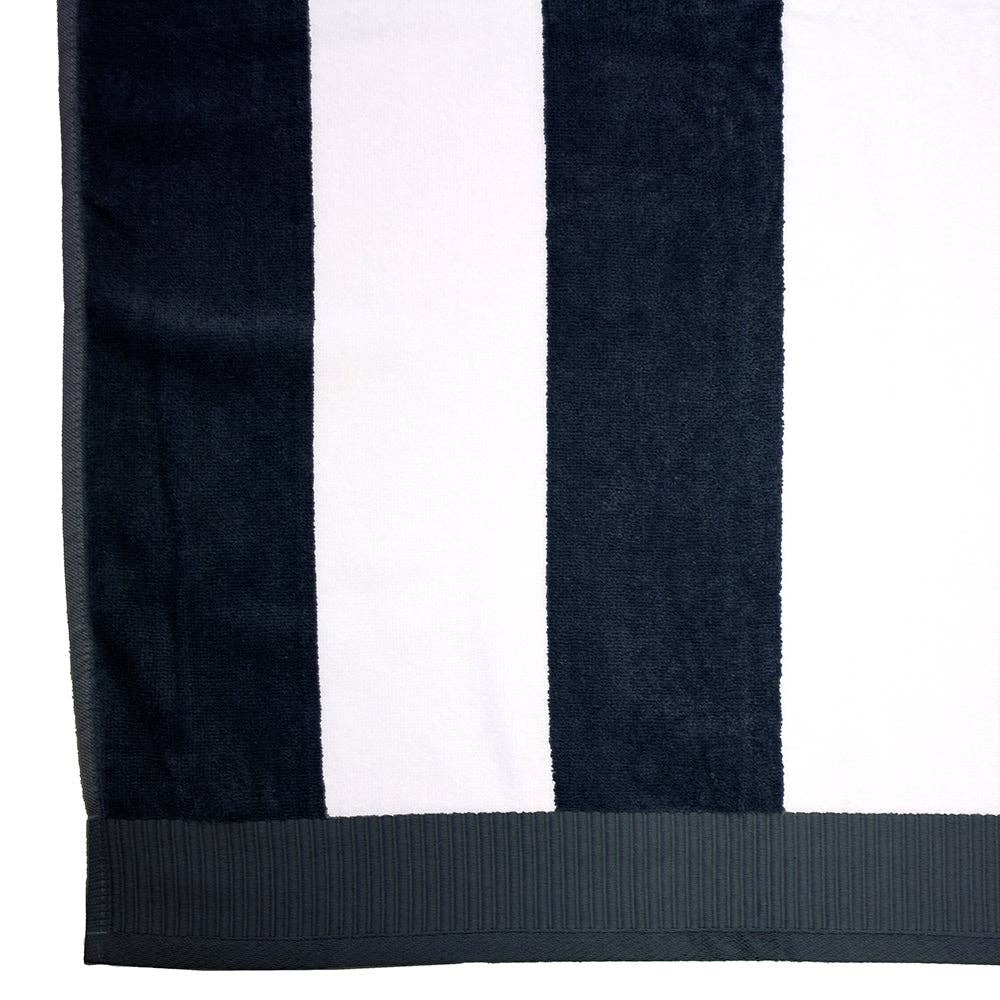 Classic Stripe Beach Towel: Moss