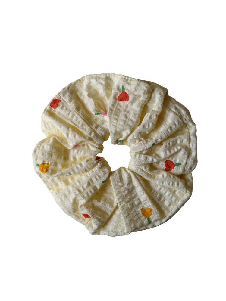 Forget Me Not Scrunchie in Vanilla
