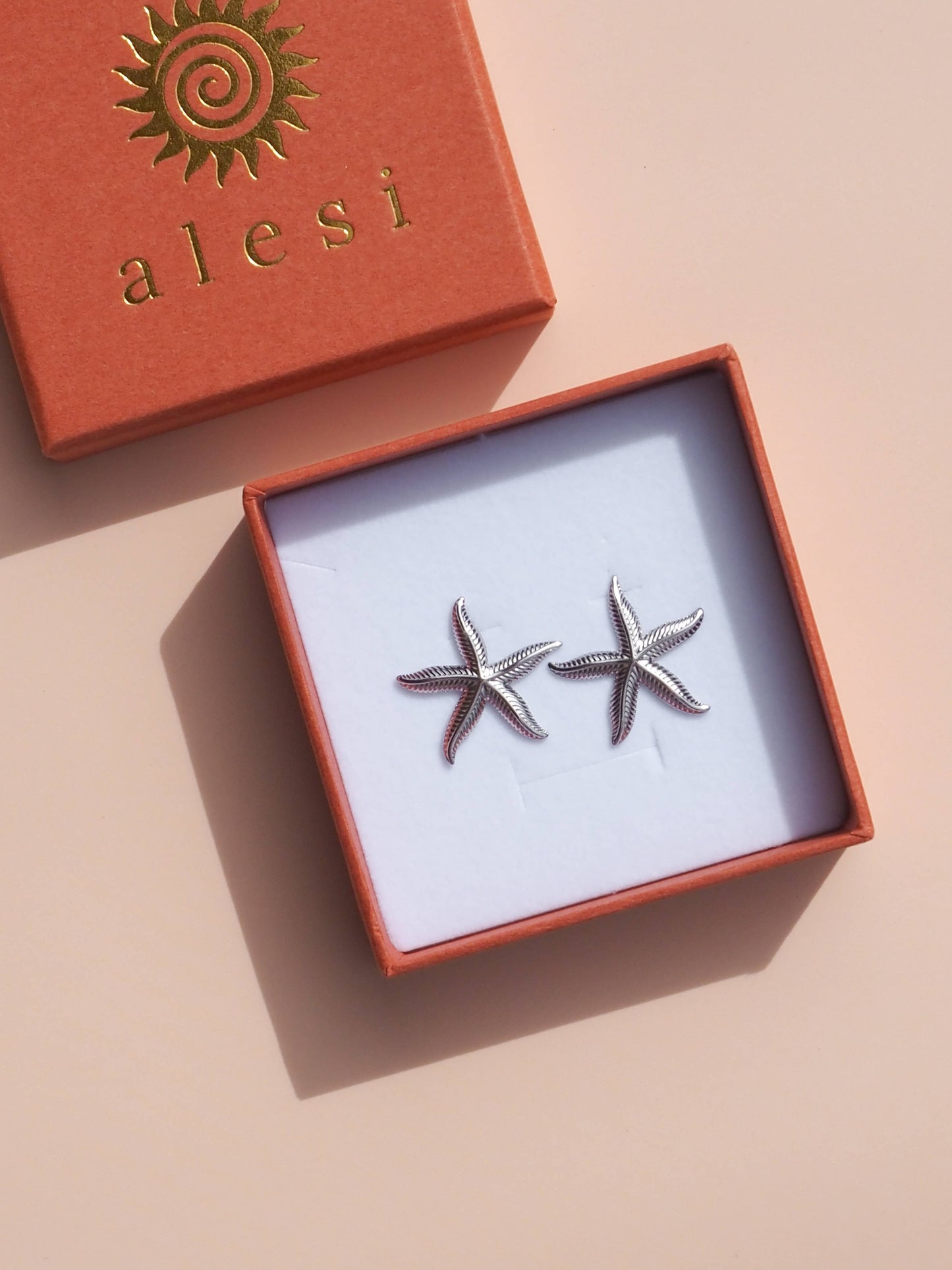 18K Gold Starfish Earrings