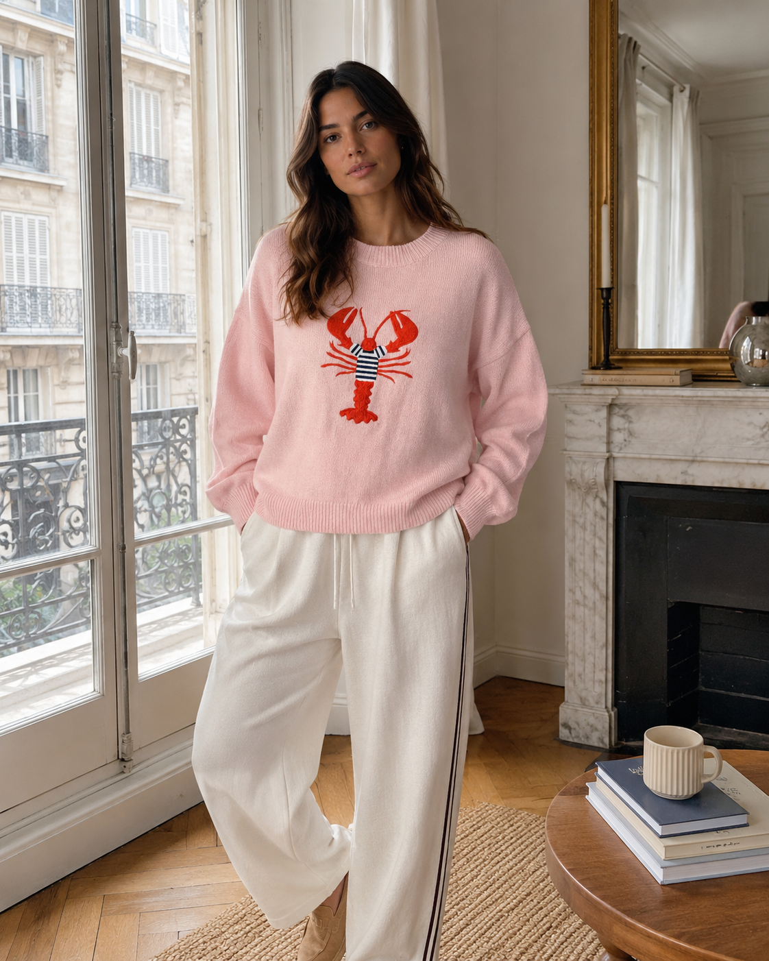 Nine Seven Zero Jumper: Pink