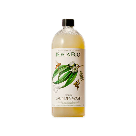 Natural Laundry Wash - Lemon Scented Eucalyptus & Rosemary: 1L Refill