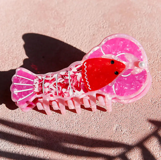 Lobster Hair Claw Pink