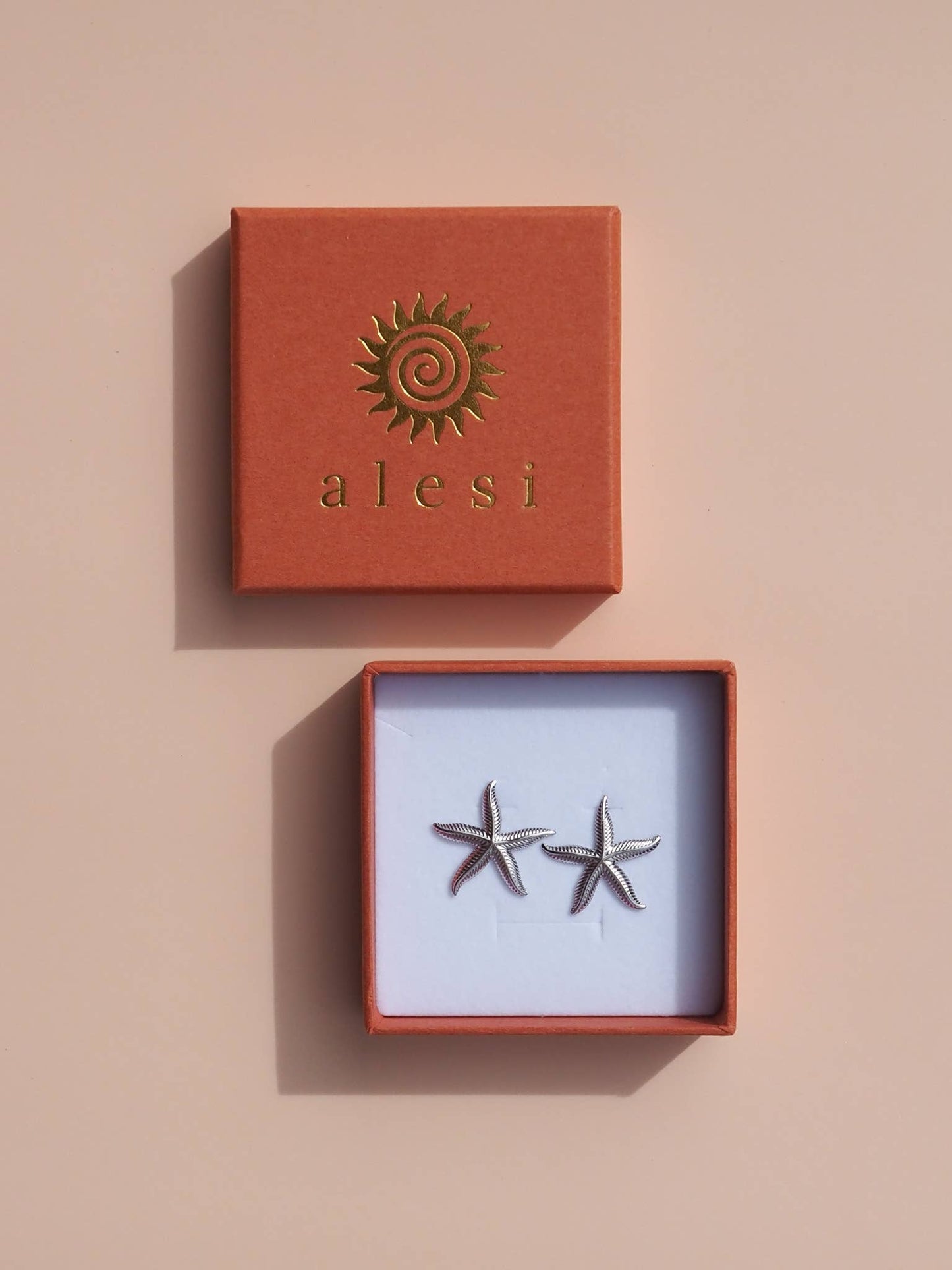 18K Gold Starfish Earrings