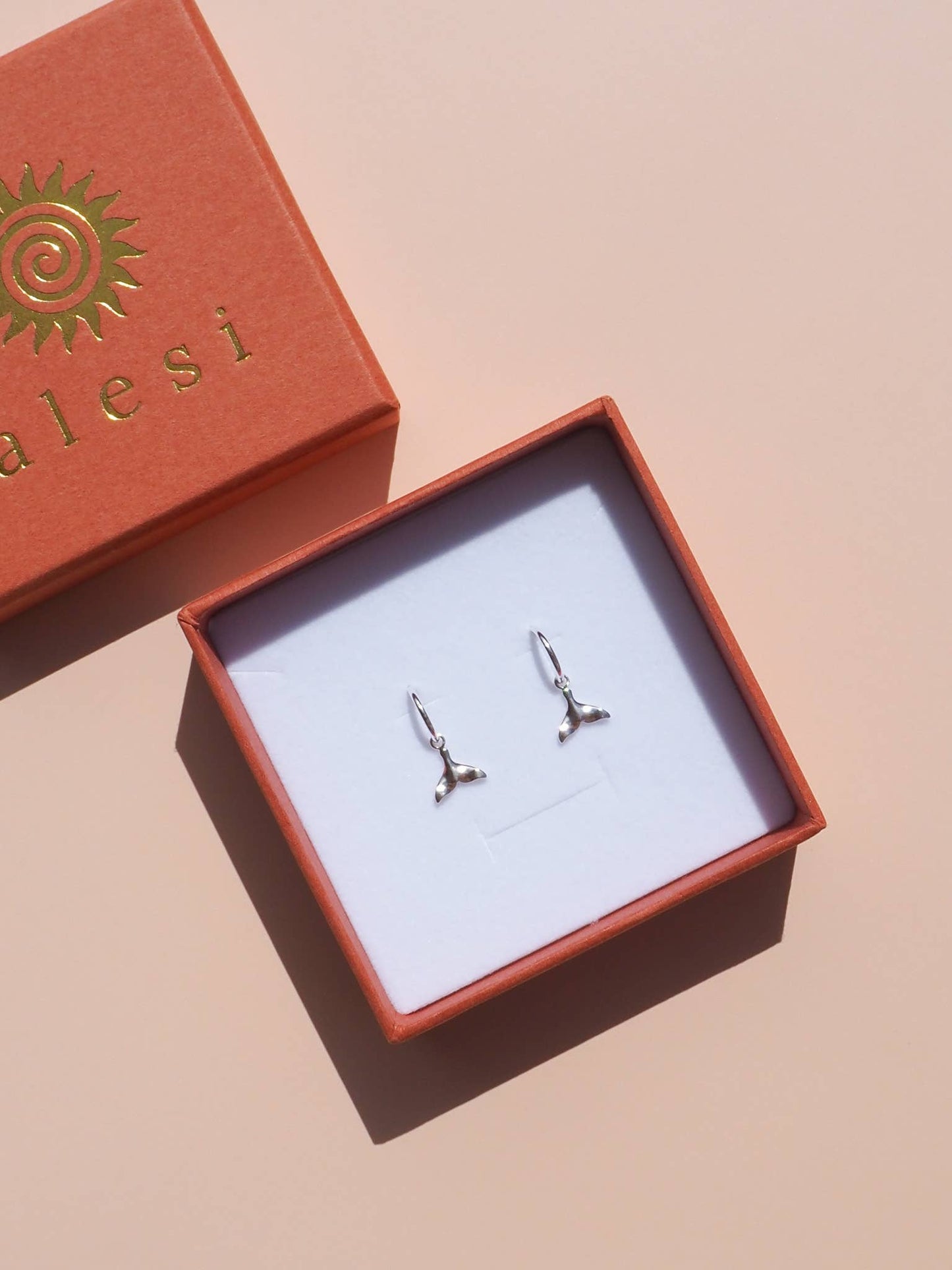 Whale Tail Earrings Silver Earrings