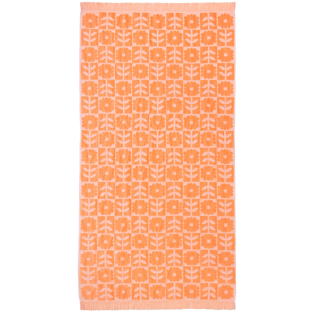 HiLo Beach Towel Bloom: Peach