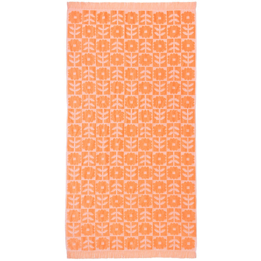 HiLo Beach Towel Bloom: Peach