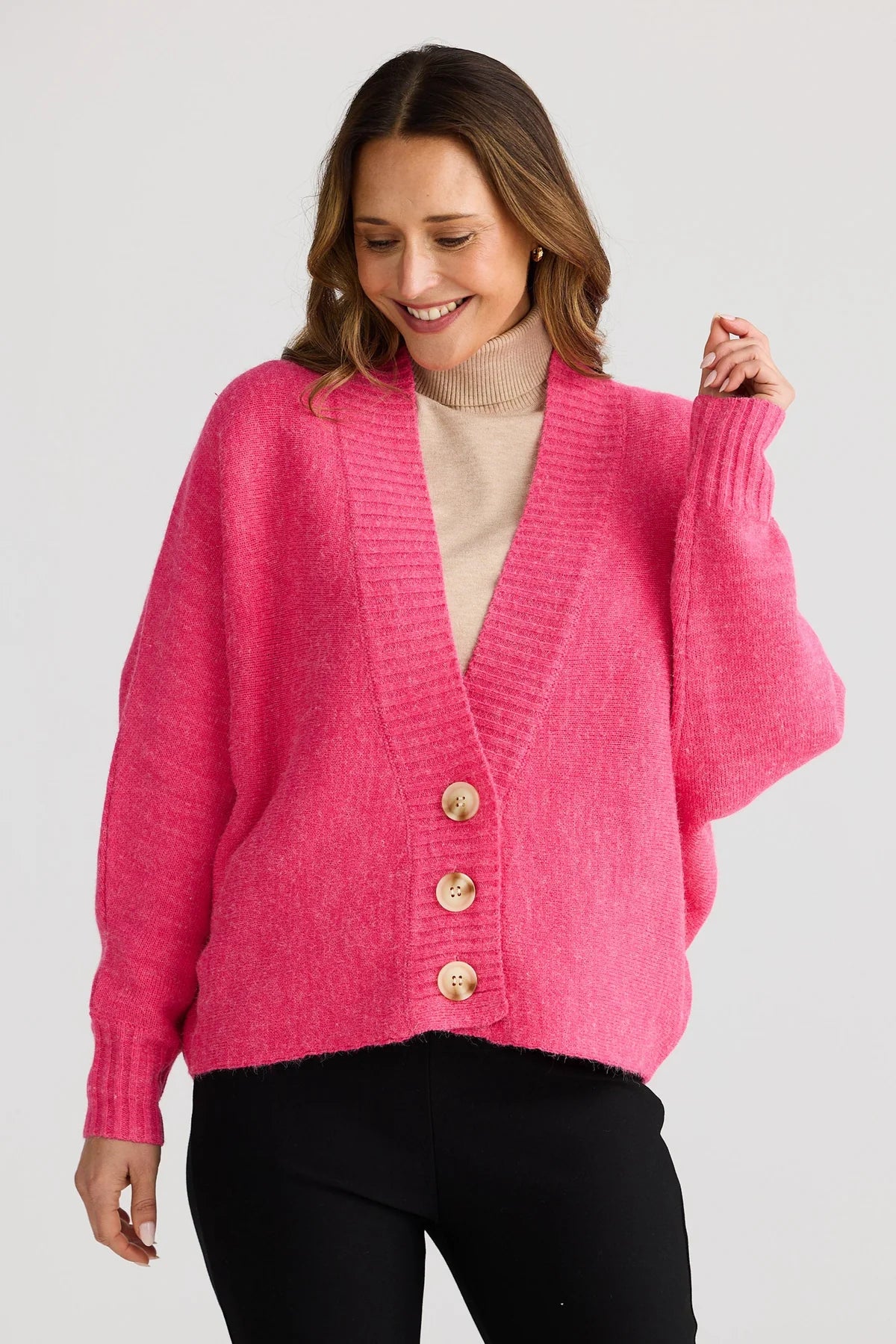 Carrington Cardi - Hot Pink