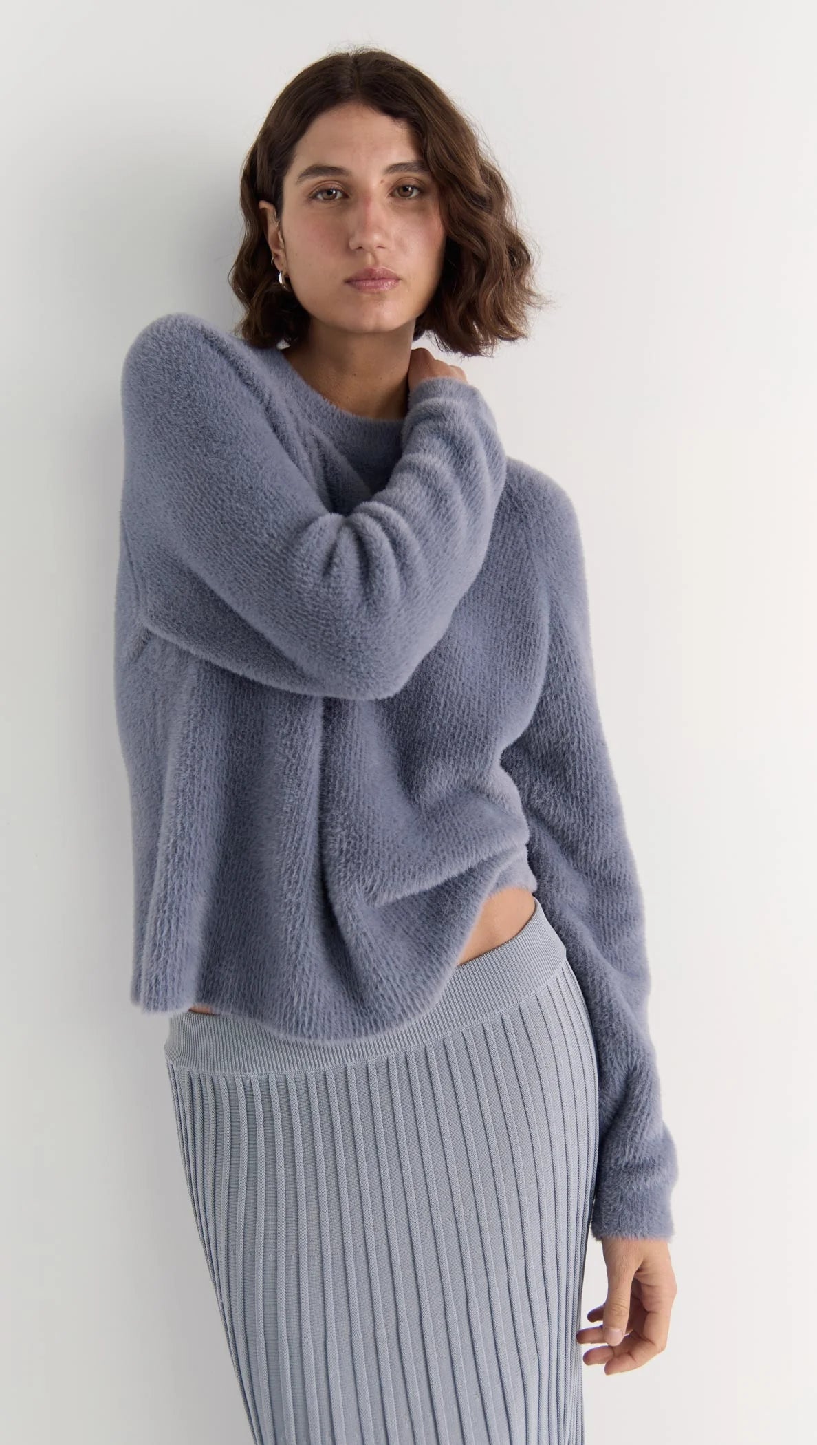 Celina Cozy Jumper - Steel Blue
