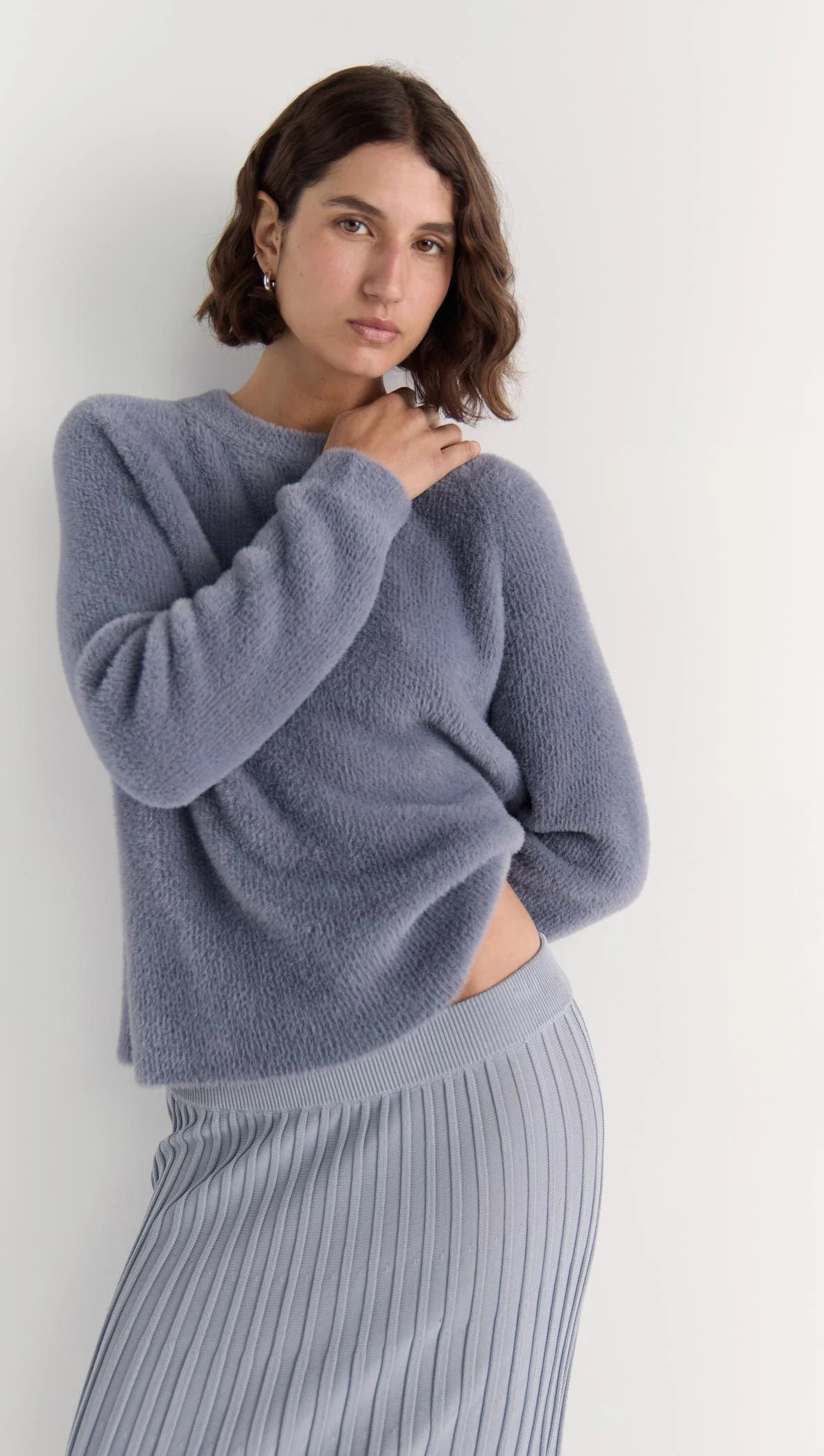 Celina Cozy Jumper - Steel Blue