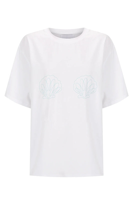 Ariel Tee - White/Mint