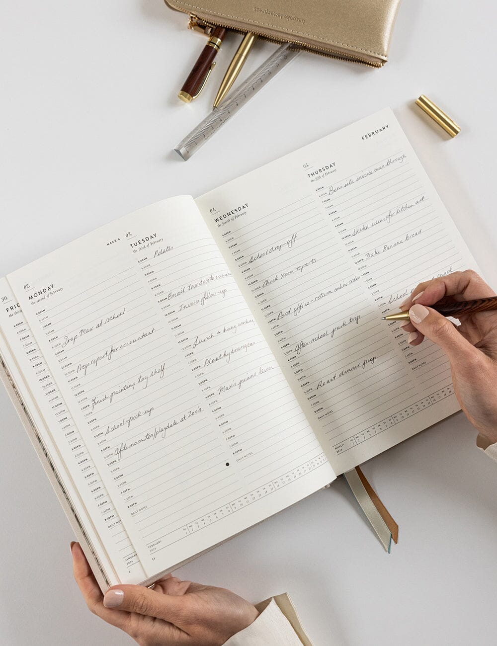 2026 Daily Vertical Appointment Planner