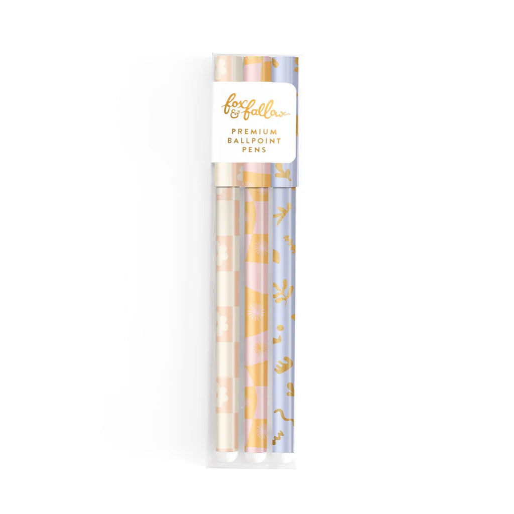 Daisy Grid Ballpoint Pen Pack