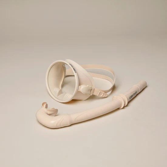 Dive Mask and Snorkel Set - Cream