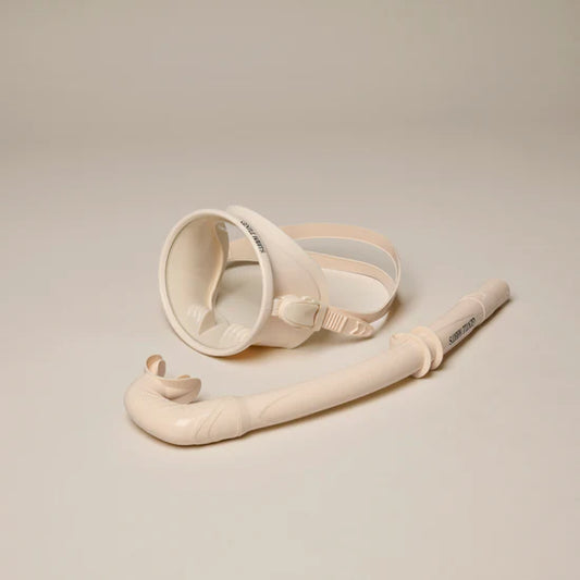 Dive Mask and Snorkel Set - Cream