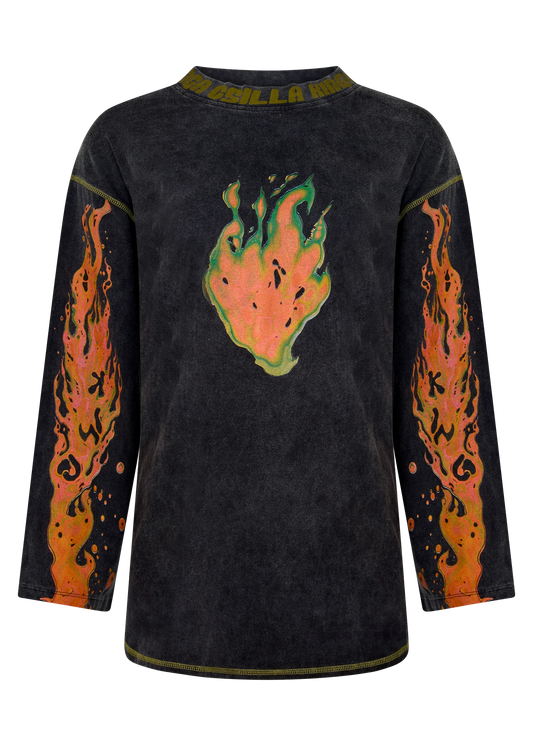 Flaming Heart Tommy Tee