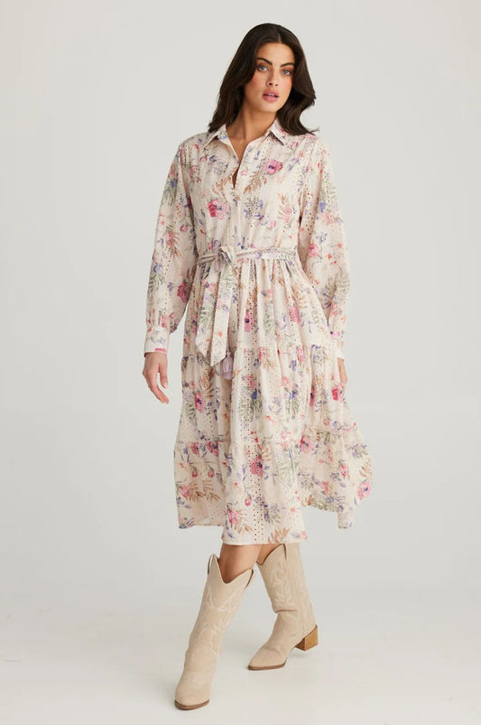 Flower Child Dress - Floral Broderie