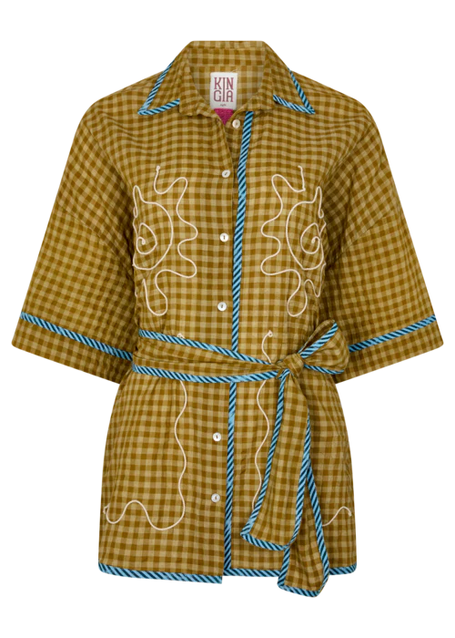 Hulia Check Token Shirt