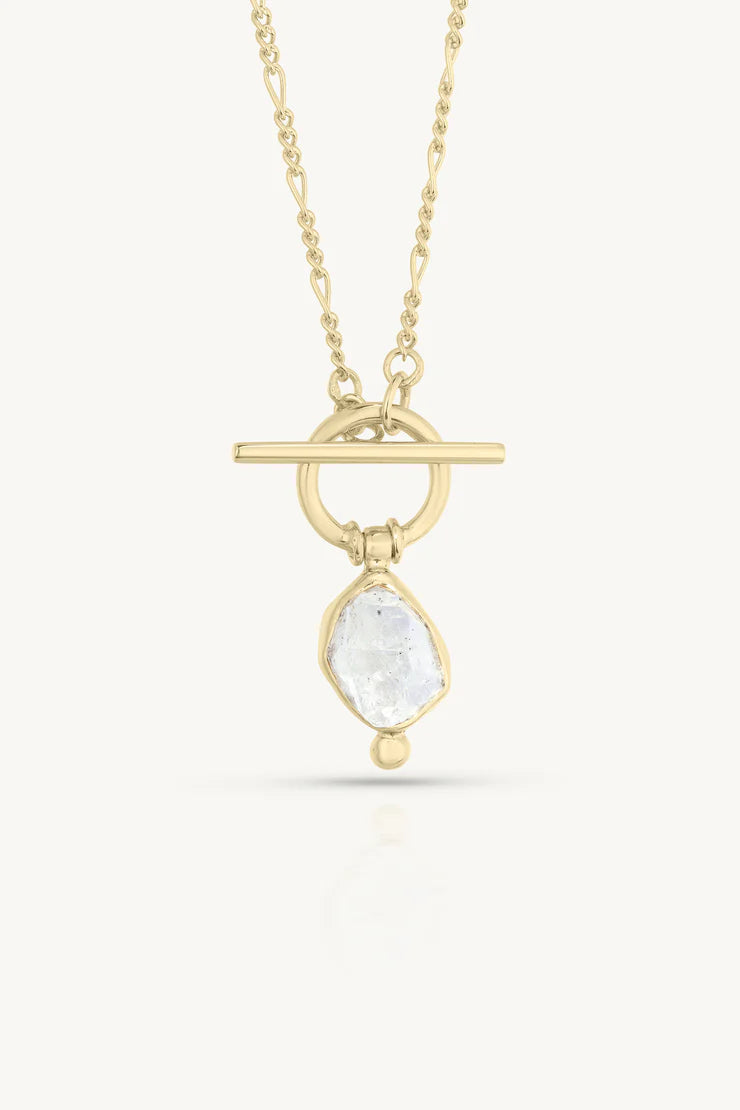 Herkimer Diamond Gold Necklace