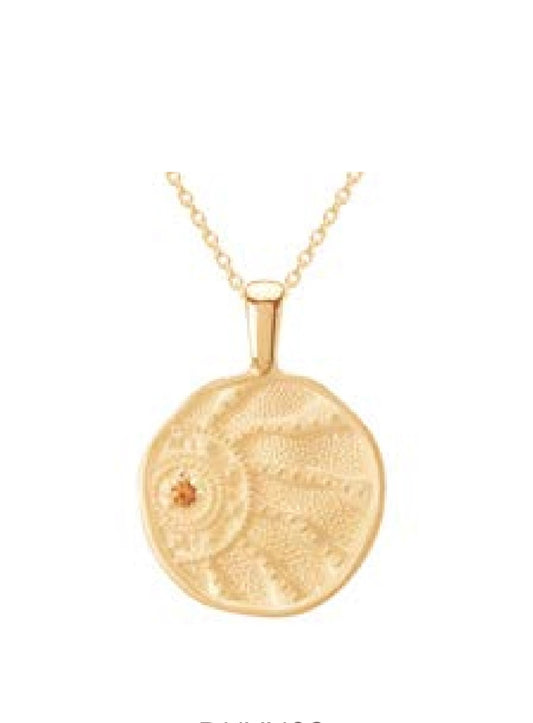 Sun Spirit Necklace - Gold Plate