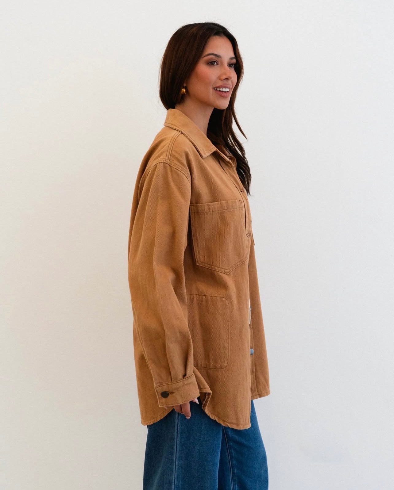 Denim Jacket - Camel