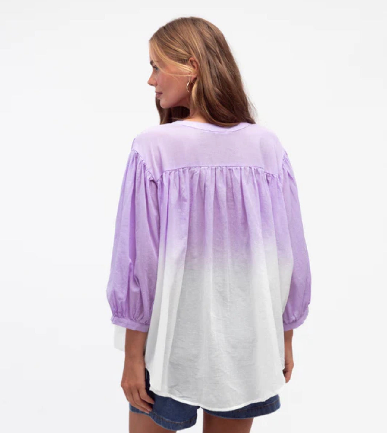 Lily Dip Dye Shirt - Lavender