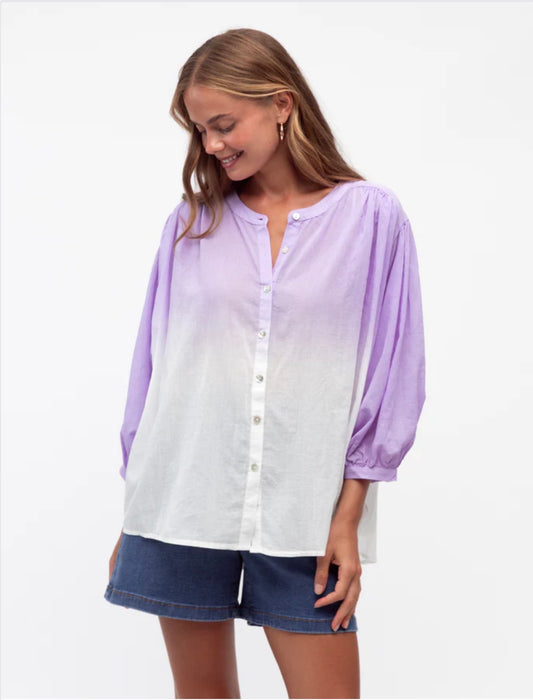 Lily Dip Dye Shirt - Lavender