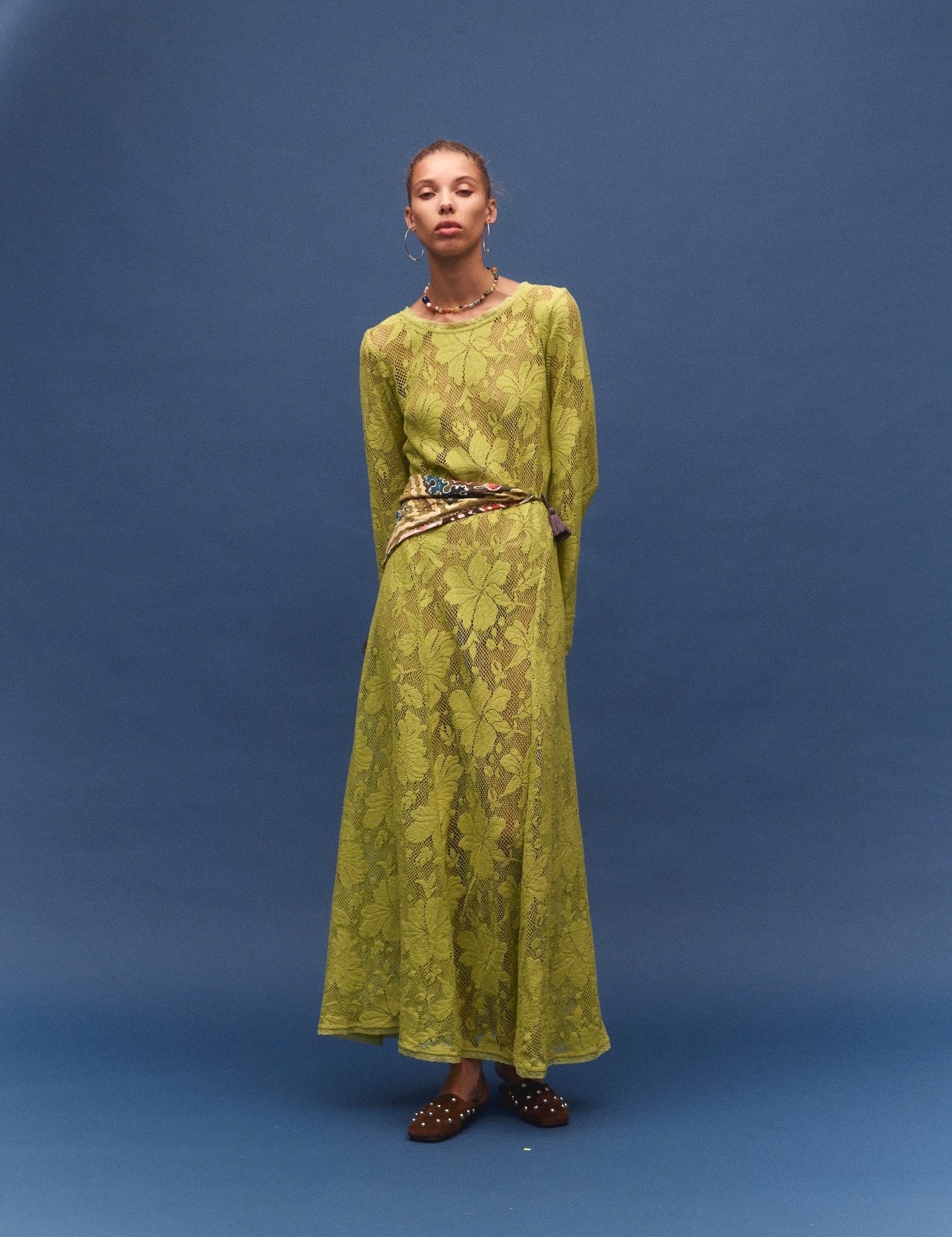 Nova Lace Cherry Maxi Dress