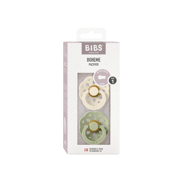 BIBS Dummies - Boheme S2 - Ivory/Sage (2pk)